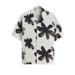 Casual Loose Lapel Brush Painted Printed Shirt – Summer Holiday Style for Men Casual Loose Lapel Brush Painted Printed Shirt – Summer Holiday Style for Men