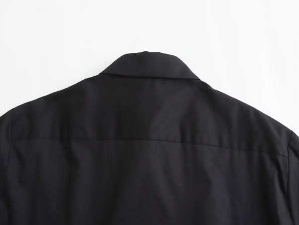 Womens Black Ghost Die Long Sleeve Oversized Shirt