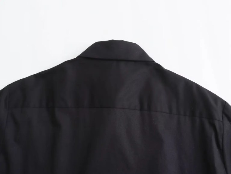 Womens Black Ghost Die Long Sleeve Oversized Shirt