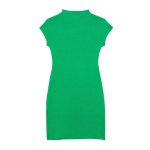 Womens Green Stretch Knit Knee Length Midi Slim Fit Womens Green Stretch Knit Knee Length Midi Slim Fit