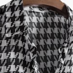 Summer Cotton Blend Men’s Houndstooth Plaid Short Sleeve Shirt – Streetwear Fashion Summer Cotton Blend Men’s Houndstooth Plaid Short Sleeve Shirt – Streetwear Fashion