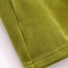 Womens Green Slim Line Ruched Velvet Shirt Button up Mini Dress Womens Green Slim Line Ruched Velvet Shirt Button up Mini Dress