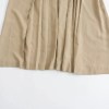 Womens Khaki Military Pleated Shirt Midi Dress With long cuffed sleeve