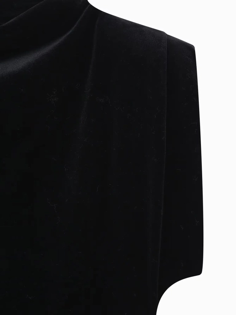 Womens Black Velvet Slim Sleeveless Evening Mini Dress