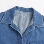 Womens Washed Denim Oversized Shirt & Wide Leg Denim Wide Leg Draw String Pant Set. Womens Washed Denim Oversized Shirt & Wide Leg Denim Wide Leg Draw String Pant Set.
