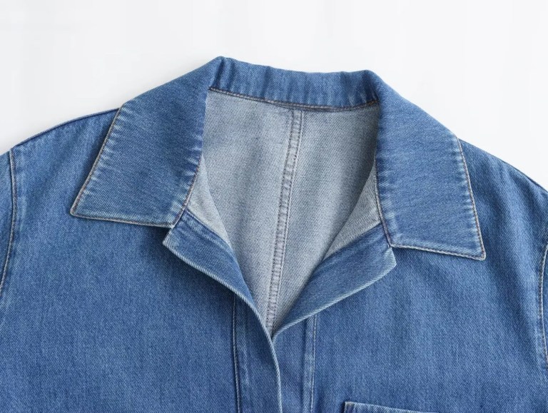 Womens Washed Denim Oversized Shirt & Wide Leg Denim Wide Leg Draw String Pant Set. Womens Washed Denim Oversized Shirt & Wide Leg Denim Wide Leg Draw String Pant Set.