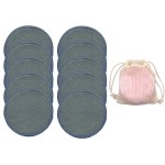 Eco Friendly Reusable Bamboo Makeup Remover Pads 10pcs/Bag