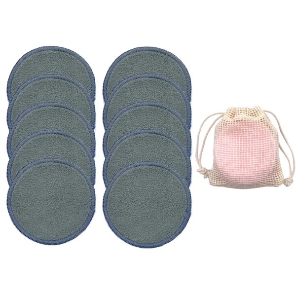 Eco Friendly Reusable Bamboo Makeup Remover Pads 10pcs/Bag