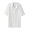 Summer New Fashion Men’s Mesh Lace Shirt