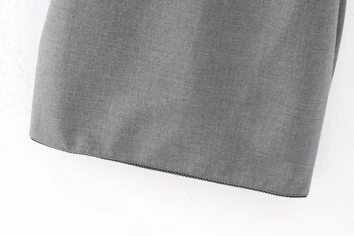 Womens Silver Gray Strap Slim Fit Lace Detail Mini Dress