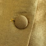 Womens Classic Gold Shimmer Straight Cut Single breasted Blazer