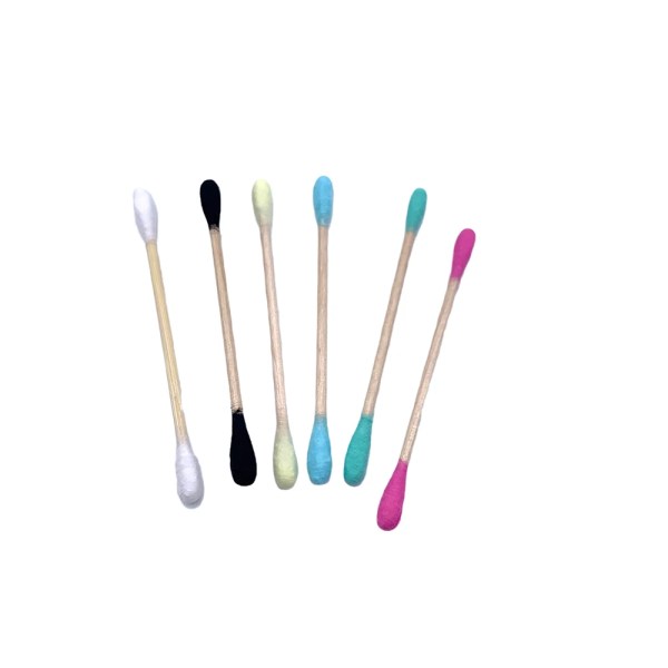 200Pcs Bamboo Cotton Double Head Adults Makeup Cotton Swabs