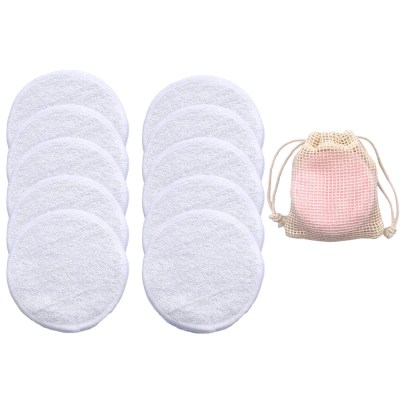 Eco Friendly Reusable Bamboo Makeup Remover Pads 10pcs/Bag Eco Friendly Reusable Bamboo Makeup Remover Pads 10pcs/Bag