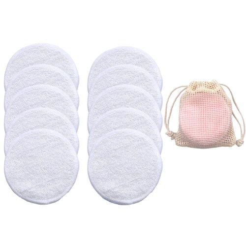 Eco Friendly Reusable Bamboo Makeup Remover Pads 10pcs/Bag Eco Friendly Reusable Bamboo Makeup Remover Pads 10pcs/Bag
