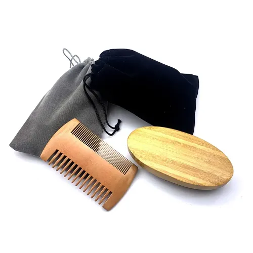 Natural Boar Bristle Bamboo Beard Brush