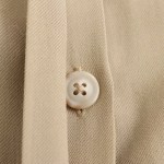 Womens Khaki Military Pleated Shirt Midi Dress With long cuffed sleeve