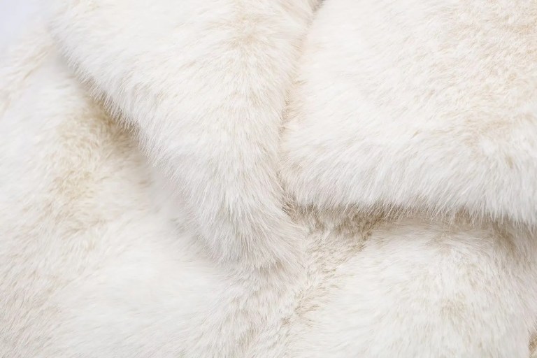 Womens Thick Warm Winter Faux Fur Vintage Long Sleeve Coat White