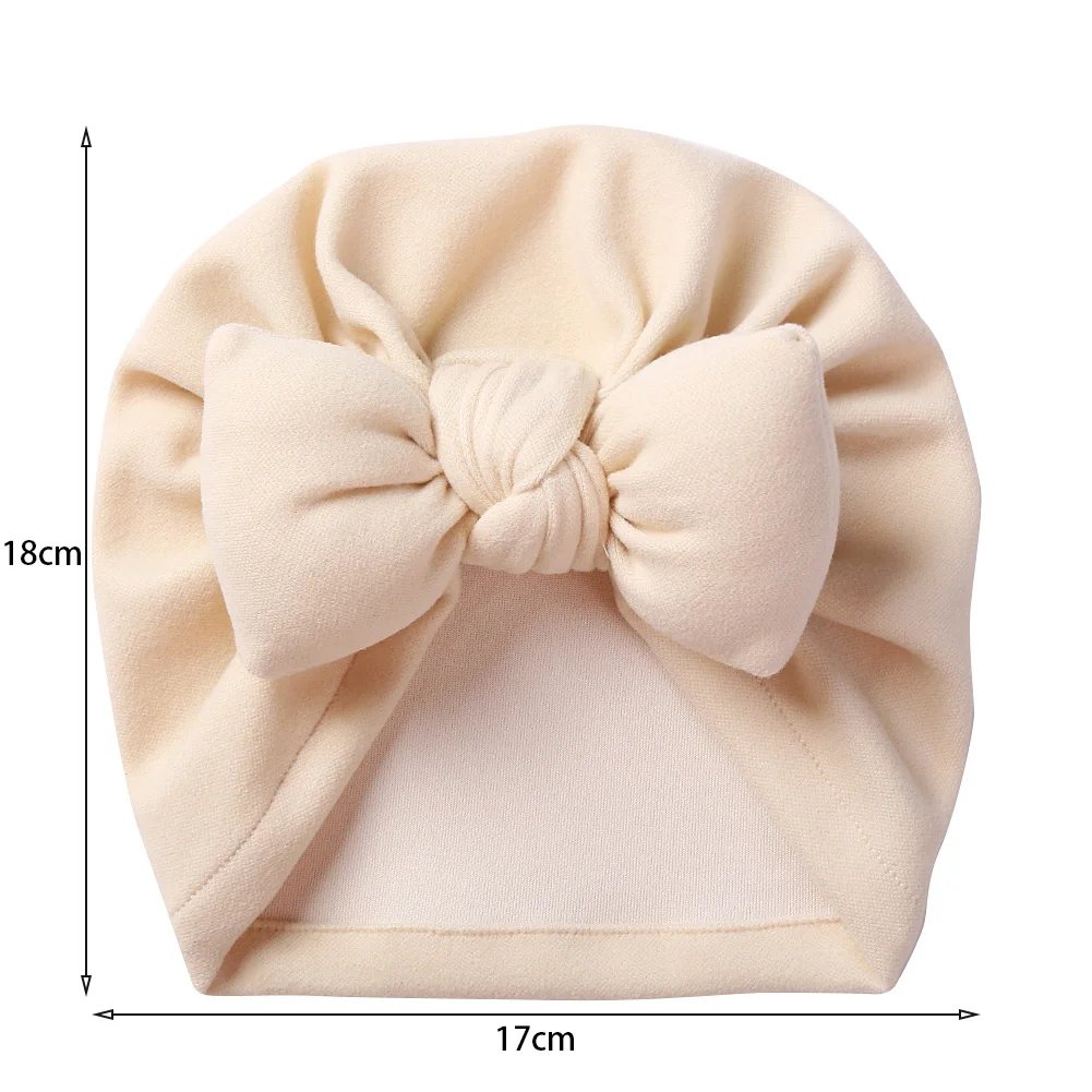 Cashmere Baby Bonnet Bow Beanie Headwraps