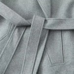 Womens Gray Belt Oversized Lapel Long Sleeve Pocket Coat Womens Gray Belt Oversized Lapel Long Sleeve Pocket Coat