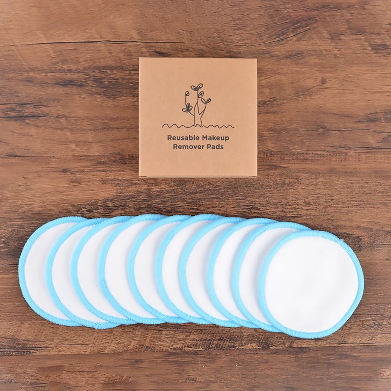 Cotton 10Pcs Bamboo Makeup Remover Reusable Cotton Pads