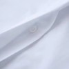 Womens Classic Oversized White Shirt with Collar Blue Detail Womens Classic Oversized White Shirt with Collar Blue Detail