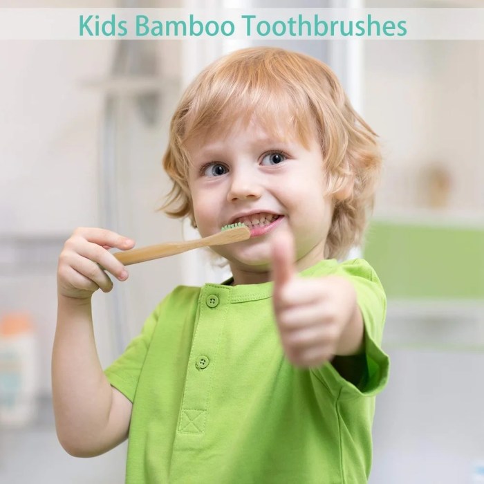 10 Pack Kids Bamboo Toothbrush Set BPA-Free 10 Pack Kids Bamboo Toothbrush Set BPA-Free