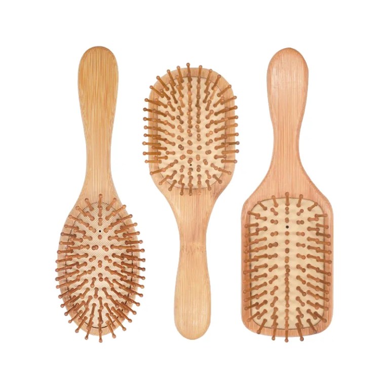 Bamboo Head Massage Comb Hairbrush for Healthy Hair