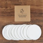 Cotton 10Pcs Bamboo Makeup Remover Reusable Cotton Pads