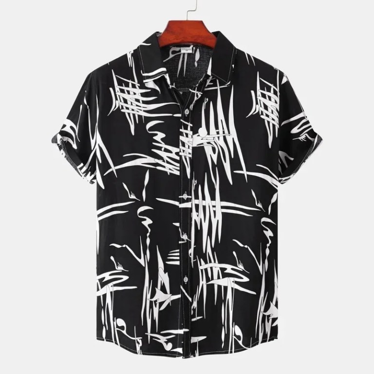 Men’s Striped Casual Short-sleeved Shirt – Camisas Para Hombre Men’s Striped Casual Short-sleeved Shirt – Camisas Para Hombre