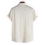 Men’s Fashion Trend Short-sleeved Shirt in Solid Color Dark Grid – Ropa De Hombre Men’s Fashion Trend Short-sleeved Shirt in Solid Color Dark Grid – Ropa De Hombre