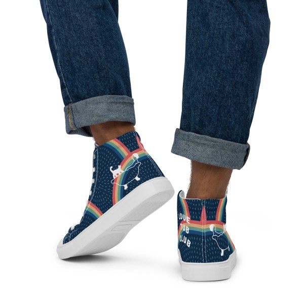 Men’s Rainbow high top canvas sneakers By Love Tub Club jQuery(document).ready(function($) { // Target the Products page if($('body').hasClass('edit-php') && $('body').hasClass('post-type-product')) { $("th.column-admin_commission").css( 'width', '10%' ); } });