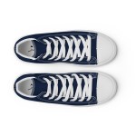 Men’s Classic Blue high top canvas sneakers By Love Tub Club