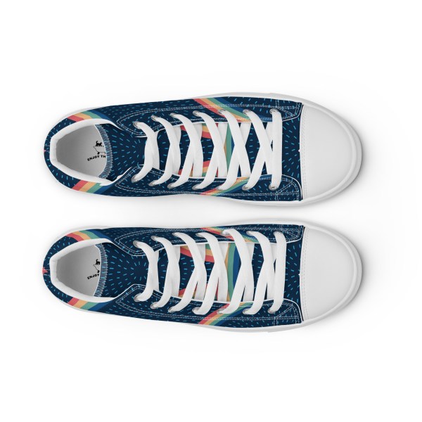 Men’s Rainbow high top canvas sneakers By Love Tub Club jQuery(document).ready(function($) { // Target the Products page if($('body').hasClass('edit-php') && $('body').hasClass('post-type-product')) { $("th.column-admin_commission").css( 'width', '10%' ); } });