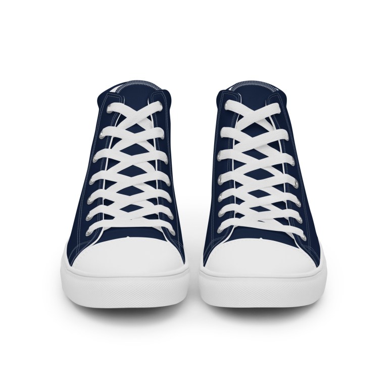 Men’s Classic Blue high top canvas sneakers By Love Tub Club
