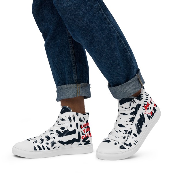 Men’s Squig high top canvas sneakers By Love Tub Club jQuery(document).ready(function($) { // Target the Products page if($('body').hasClass('edit-php') && $('body').hasClass('post-type-product')) { $("th.column-admin_commission").css( 'width', '10%' ); } });