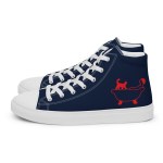 Men’s Classic Blue high top canvas sneakers By Love Tub Club