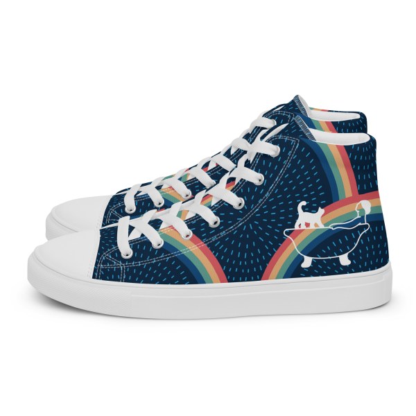 Men’s Rainbow high top canvas sneakers By Love Tub Club jQuery(document).ready(function($) { // Target the Products page if($('body').hasClass('edit-php') && $('body').hasClass('post-type-product')) { $("th.column-admin_commission").css( 'width', '10%' ); } });