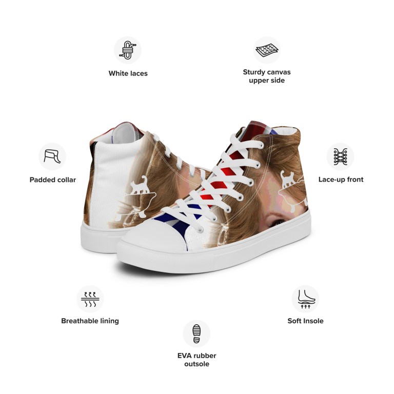 Men’s high top canvas shoes
