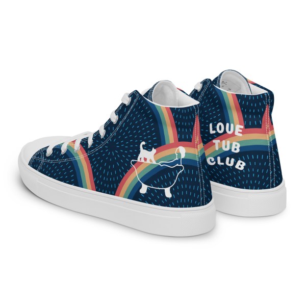 Men’s Rainbow high top canvas sneakers By Love Tub Club jQuery(document).ready(function($) { // Target the Products page if($('body').hasClass('edit-php') && $('body').hasClass('post-type-product')) { $("th.column-admin_commission").css( 'width', '10%' ); } });
