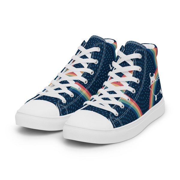 Men’s Rainbow high top canvas sneakers By Love Tub Club jQuery(document).ready(function($) { // Target the Products page if($('body').hasClass('edit-php') && $('body').hasClass('post-type-product')) { $("th.column-admin_commission").css( 'width', '10%' ); } });