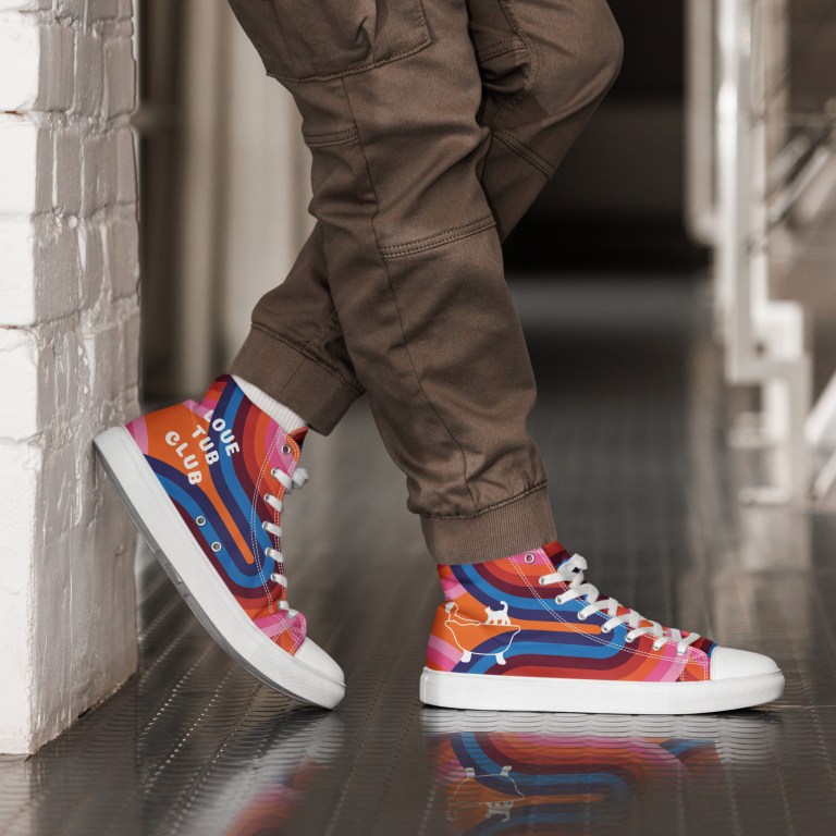 Men’s Retro high top canvas sneakers By Love Tub Club jQuery(document).ready(function($) { // Target the Products page if($('body').hasClass('edit-php') && $('body').hasClass('post-type-product')) { $("th.column-admin_commission").css( 'width', '10%' ); } });