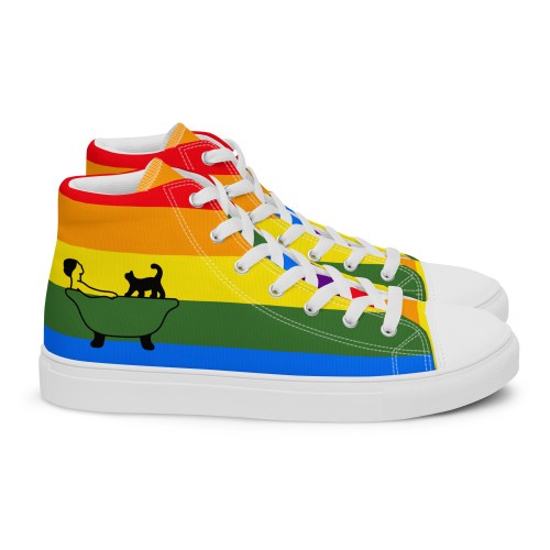 PRIDE MARDI GRAS Men’s high top canvas Sneakers By Love Tub Club jQuery(document).ready(function($) { // Target the Products page if($('body').hasClass('edit-php') && $('body').hasClass('post-type-product')) { $("th.column-admin_commission").css( 'width', '10%' ); } });