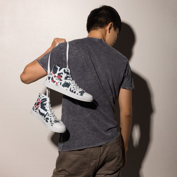 Men’s Squig high top canvas sneakers By Love Tub Club jQuery(document).ready(function($) { // Target the Products page if($('body').hasClass('edit-php') && $('body').hasClass('post-type-product')) { $("th.column-admin_commission").css( 'width', '10%' ); } });