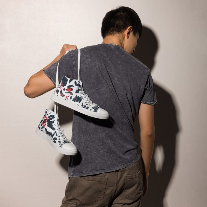 Men’s Squig high top canvas sneakers By Love Tub Club jQuery(document).ready(function($) { // Target the Products page if($('body').hasClass('edit-php') && $('body').hasClass('post-type-product')) { $("th.column-admin_commission").css( 'width', '10%' ); } });