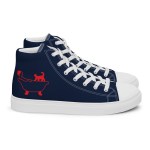 Men’s Classic Blue high top canvas sneakers By Love Tub Club