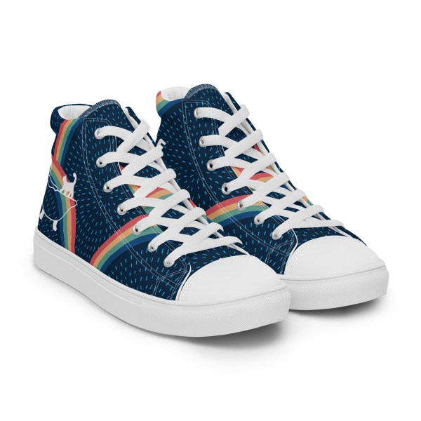 Men’s Rainbow high top canvas sneakers By Love Tub Club jQuery(document).ready(function($) { // Target the Products page if($('body').hasClass('edit-php') && $('body').hasClass('post-type-product')) { $("th.column-admin_commission").css( 'width', '10%' ); } });