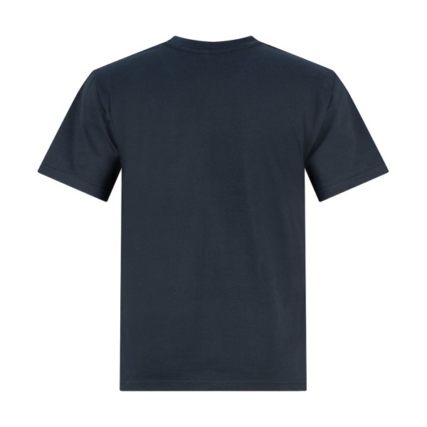 men's t shirt blue back