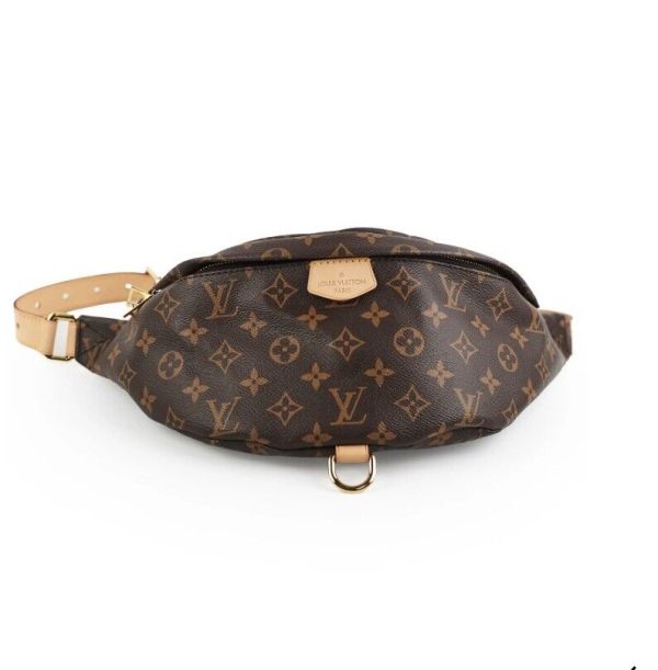 Authentic Louis Vuitton Bum Bag Black Interior Belt Bag Brown Canvas Authentic Louis Vuitton Bum Bag Black Interior Belt Bag Brown Canvas