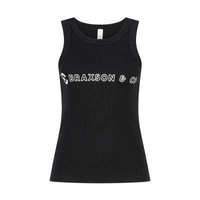women's rib tank black women's rib tank black