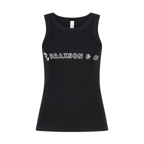 women's rib tank black women's rib tank black